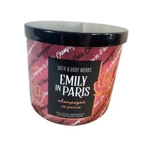 Bath & Body Works Emily in Paris Champagne in Paris -3 wick candle-NWT